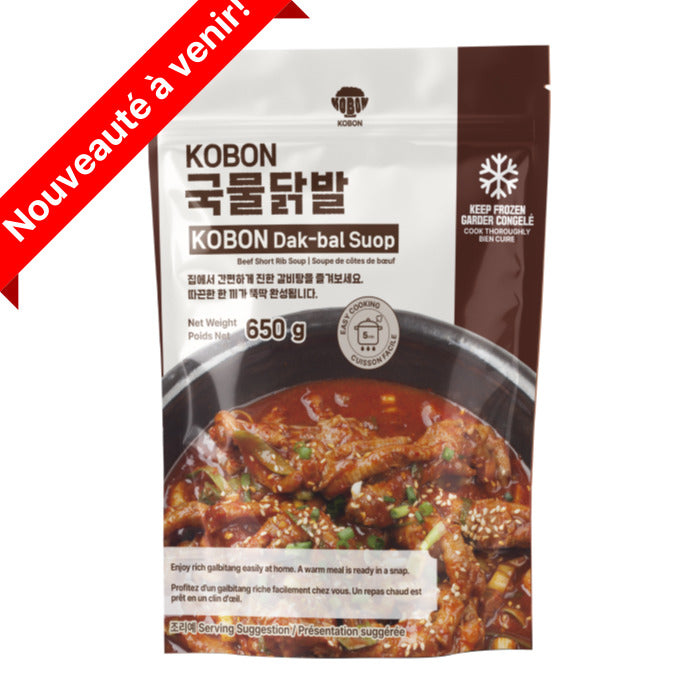 KOBON Chicken Feet in Spicy Broth GUKMUL DAKBAL 650g (Français)